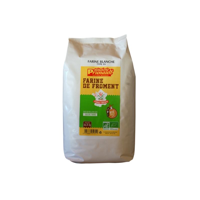 farine bio blanche t55 en sachet de 2.5kg