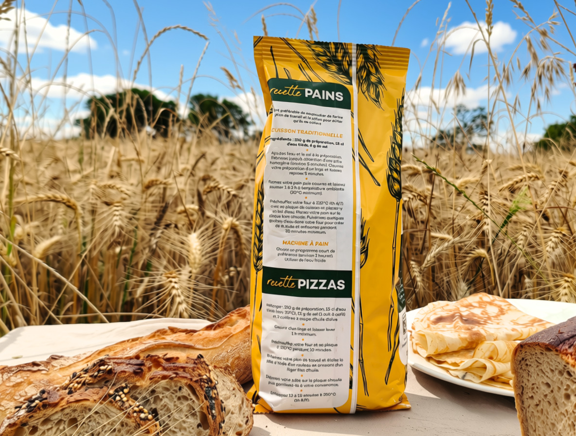 Préparation pour pâte à pizzas et pains (Panilev T80) - 1KG – Image 3