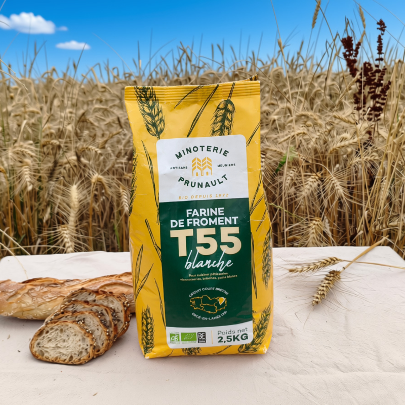 Sachet de 2.5kg farine blanche T55 bio