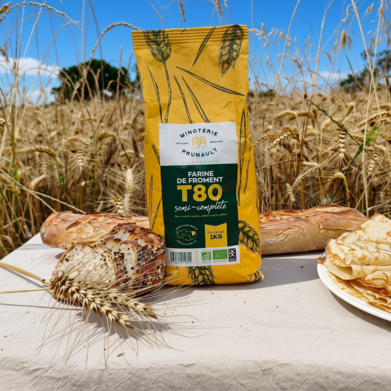 Farine bio demi-complète T80 1kg